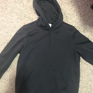 Nike Sweatshirt Hoodie Black Fit Therma